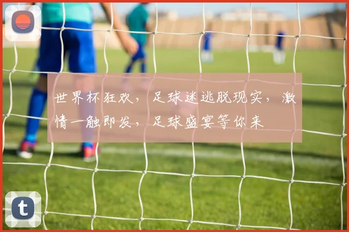 世界杯狂欢，足球迷逃脱现实，激情一触即发，足球盛宴等你来